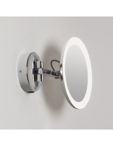 Astro Mascali Round LED Magnifying Mirror 5.3W LED Polished Chrome IP44 1373001
