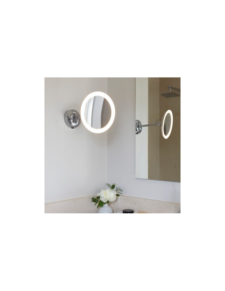 Illuminated mirrors - Astro Mascali Round LED Magnifying Mirror 5.3W LED Polished Chrome IP44 1373001 - product kolory-swiatla.pl 4