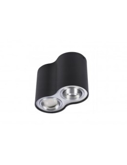 Azzardo BROSS 2 BLACK/ALUMINIUM 2xGU10 Surface Mounted Black/Aluminum AZ0782