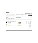 LED ceiling luminaires - Azzardo MANE BLACK 1xLED Surface Mounted Black AZ2844 - product 2