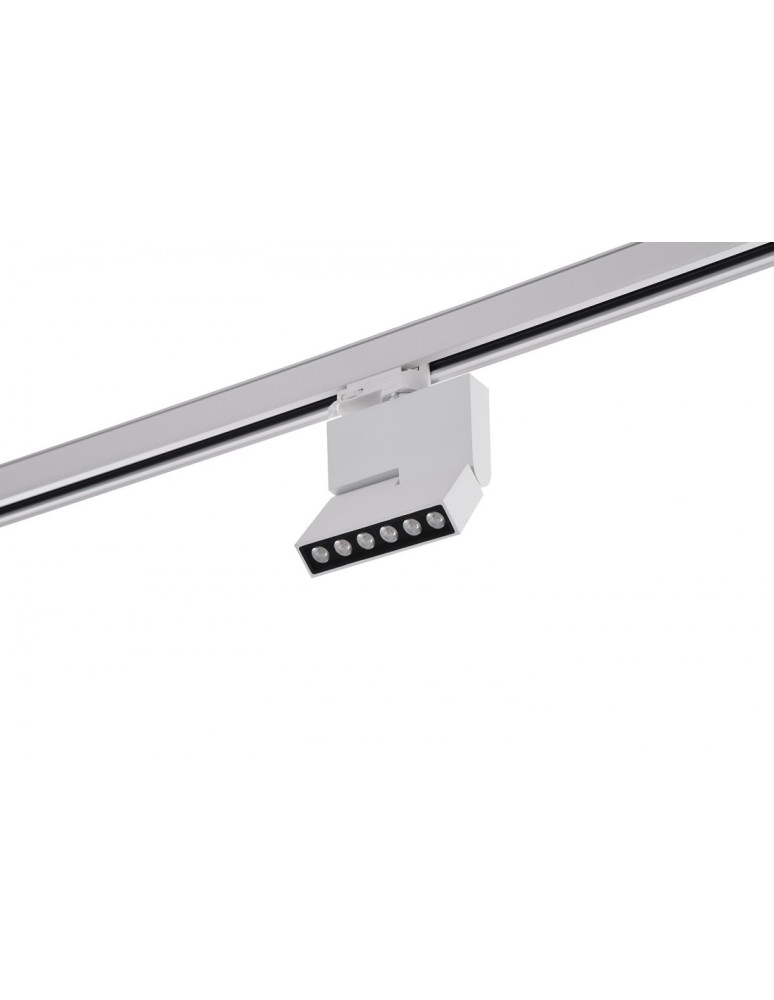 Lamps for 3-phase busbars - Azzardo LEON 5 TRACK WHITE 1xLED Ceiling Spotlight White AZ3490 - product kolory-swiatla.pl 1