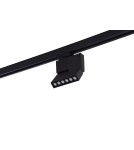 Lamps for 3-phase busbars - Azzardo LEON 5 TRACK BLACK 1xLED Ceiling Spotlight Black AZ3491 - product 1