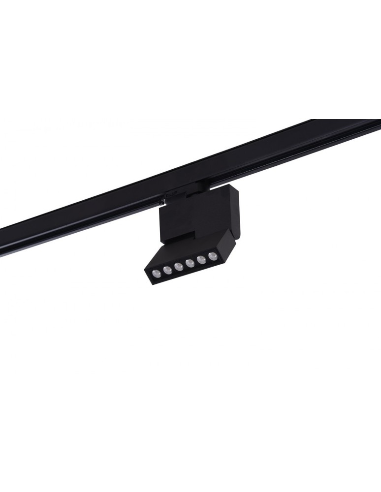 Lamps for 3-phase busbars - Azzardo LEON 5 TRACK BLACK 1xLED Ceiling Spotlight Black AZ3491 - product kolory-swiatla.pl 1