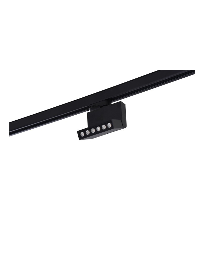 Lamps for 3-phase busbars - Azzardo LEON 5 TRACK BLACK 1xLED Ceiling Spotlight Black AZ3491 - product kolory-swiatla.pl 3