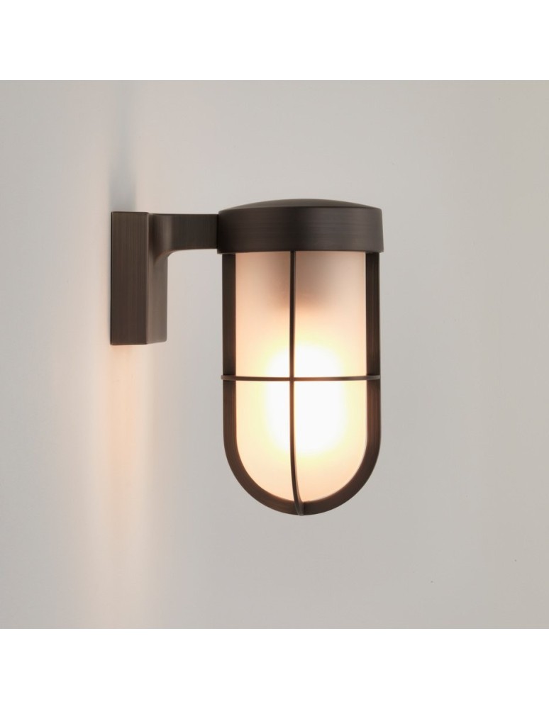 Outdoor wall lamps - Astro Cabin Wall Frosted 1x60W Max E27 Brown IP44 1368026 - product kolory-swiatla.pl 1