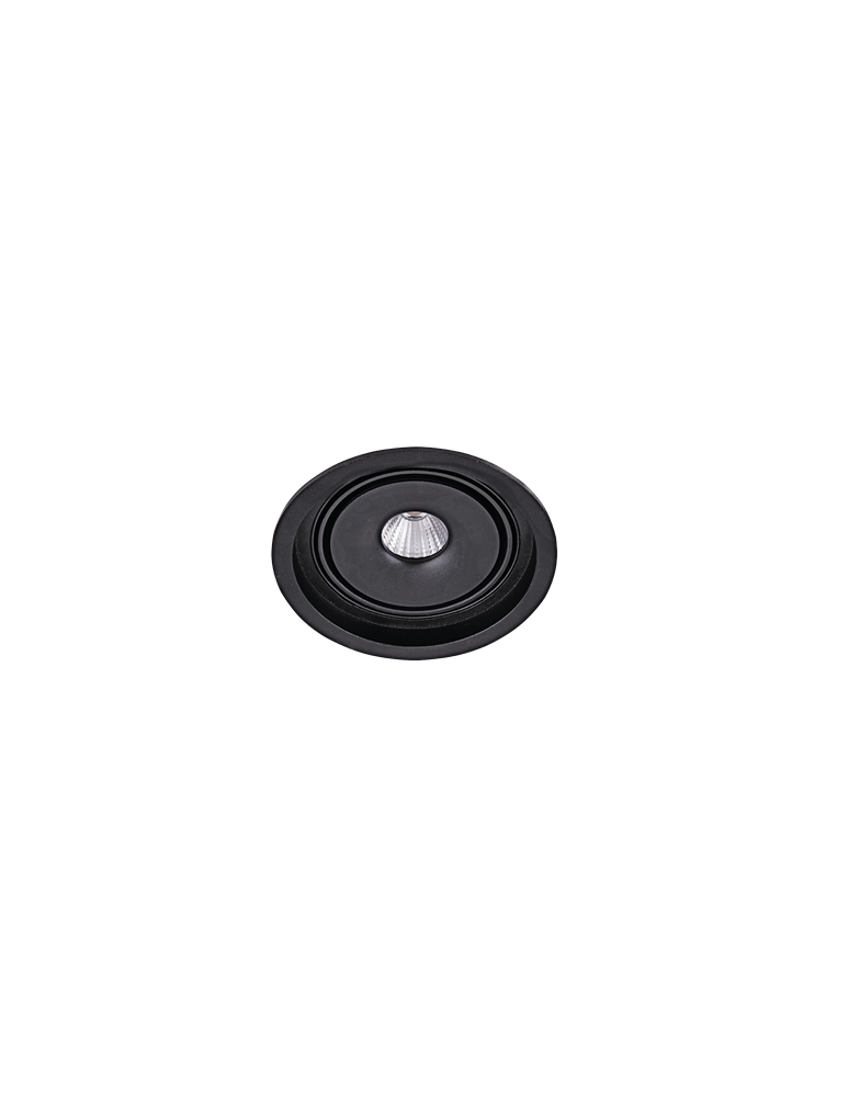 Flush-mounted directional lights - Azzardo BOSTON 1 ROUND BLACK 1xLED Surface Mounted Black AZ3470 - product kolory-swiatla.pl 1