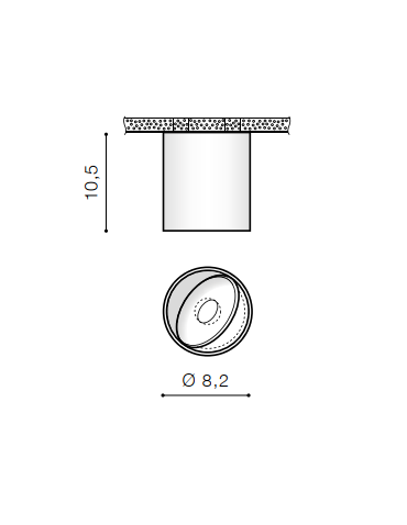 AZzardo BOSTON TUBE 10W 810lm 3000K czarny natynkowa AZ3543 - produkt 2