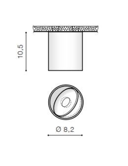 Azzardo BOSTON TUBE BLACK 1xLED Surface Mounted Black AZ3468 - product 2