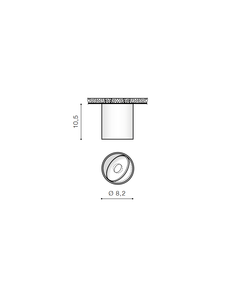 LED ceiling luminaires - Azzardo BOSTON TUBE WHITE 1xLED Surface Mounted White AZ3469 - product kolory-swiatla.pl 2