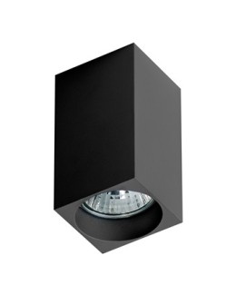 AZzardo MINI SQUARE 1xGU10 czarny natynkowa AZ1382