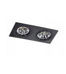 Flush-mounted directional lights - Azzardo SIRO 2 BLACK/BLACK 2xES111 Recessed Black AZ2806 - product 1