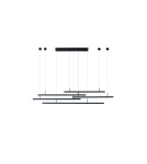 LED pendant lamps - Azzardo MERLO BLACK 1xLED Pendant Black AZ3184 - product 1