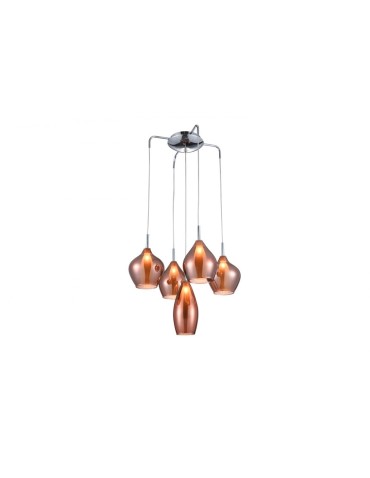 Azzardo AMBER MILANO 5 COPPER 5xG9 Copper Pendant AZ3172