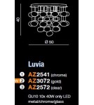 Glamour pendant lamps - Azzardo LUVIA GOLD 6xGU10 Ceiling/Pendant Gold AZ3072 - product 2