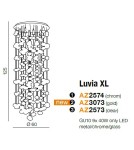 Pendant lamps - Azzardo LUVIA XL GOLD 9xGU10 Ceiling/Pendant Gold AZ3073 - product 2