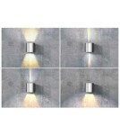 Outdoor wall lamps - Azzardo LETICIA 2 LED WHITE 1xLED Wall Mounted White IP54 AZ2190 - product 2