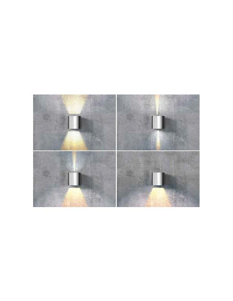 Outdoor wall lamps - Azzardo LETICIA 2 LED WHITE 1xLED Wall Mounted White IP54 AZ2190 - product kolory-swiatla.pl 2