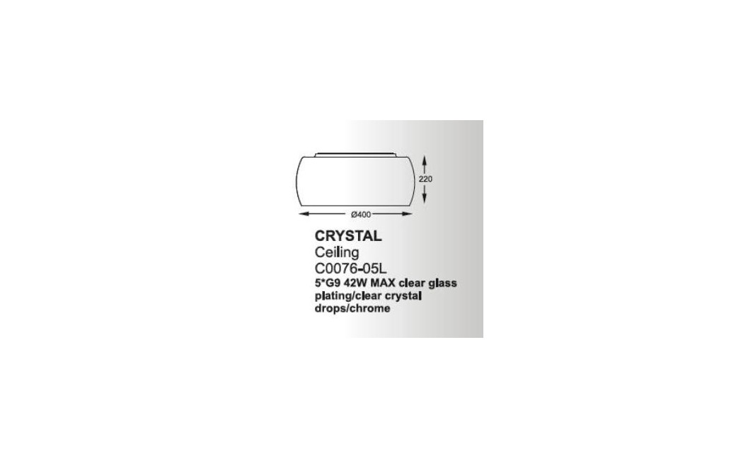 Zuma Line Crystal 40cm C0076-05L-F4FZ Sufitowa