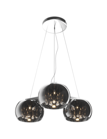 Zuma Line Crystal Triple P0076-03R-F4FZ Pendant.