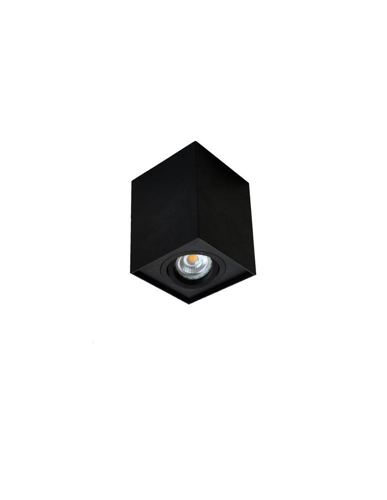 Ceiling luminaires for replaceable light source - Zuma Line QUADRO SPOT SL1 UP Black 89200-BK Ceiling light. - product kolory-swiatla.pl 1