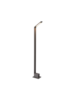 Azzardo AGAPE 80 1xLED Słupek Zewnętrzny Ciemny Szary IP54 AZ3483