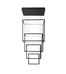 LED pendant lamps - Azzardo OPERA XL BLACK 1xLED Pendant Black AZ3139 - product 1