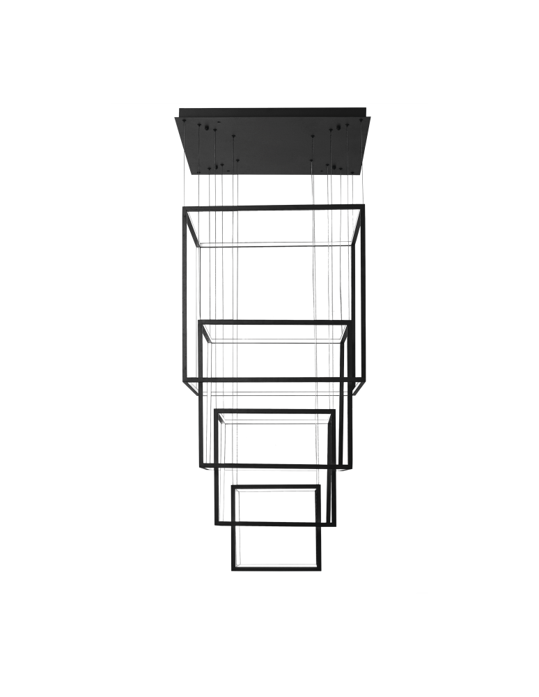 LED pendant lamps - Azzardo OPERA XL BLACK 1xLED Pendant Black AZ3139 - product kolory-swiatla.pl 1