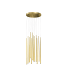 LED pendant lamps - Azzardo LOUISE 12 GO 12xLED Pendant Gold AZ3420 - product 1