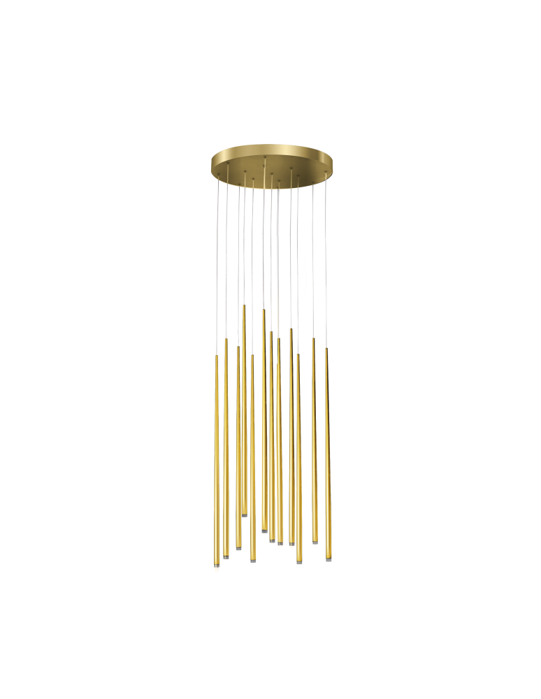 LED pendant lamps - Azzardo LOUISE 12 GO 12xLED Pendant Gold AZ3420 - product kolory-swiatla.pl 1