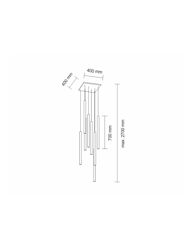 Pendant tube lamps - Shilo YABU 7577 White Pendant - product kolory-swiatla.pl 2