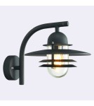 Outdoor wall lamps - Norlys Oslo Wall lamp 1xE27 IP65 Black 240B - product 1