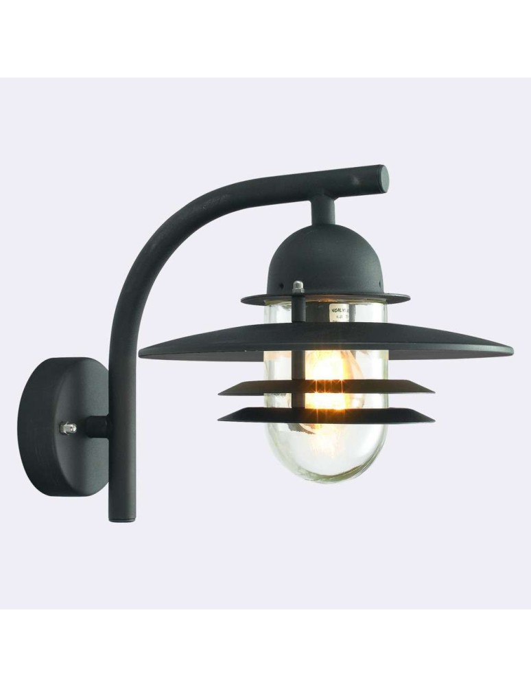 Outdoor wall lamps - Norlys Oslo Wall lamp 1xE27 IP65 Black 240B - product kolory-swiatla.pl 1