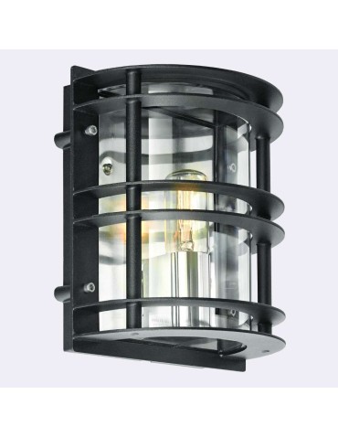 Norlys Stockholm Wall lamp 1xE27 IP54 Black 226B