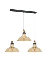 Italux Hubert 3xE27 Pendant Black Gold MDM-2381/3 GD+AMB