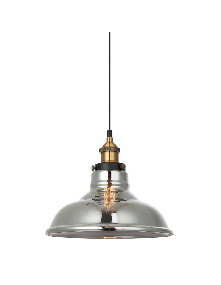 Loft pendant lamps - Italux Hubert 1xE27 Pendant Black Gold MDM-2381/1 GD+SG - product kolory-swiatla.pl 1
