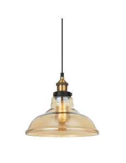 Italux Hubert 1xE27 Pendant Black Gold MDM-2381/1 GD+AMB