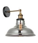 Loft wall lamps - industrial - Italux Hubert 1xE27 Wall lamp Black Gold MBM-2381/1 GD+SG - product 1