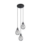 Triple pendant lamps - Italux Lesto 3xE27 Pendant Black MDM-2676/3 ABK - product 1