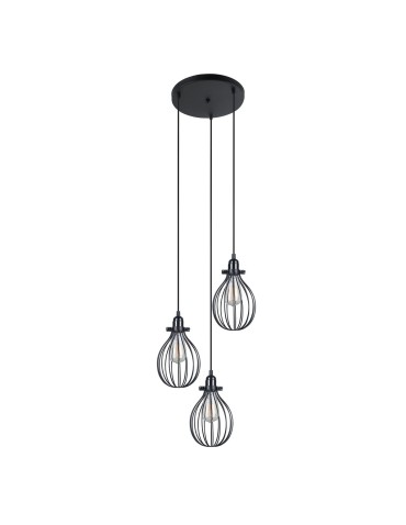 Italux Lesto 3xE27 Pendant Black MDM-2676/3 ABK