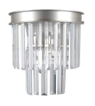 Glamour wall lamps - Italux Verdes 2xE14 Wall lamp Silver WL-44372-2A-SLVR-BRW - product 2