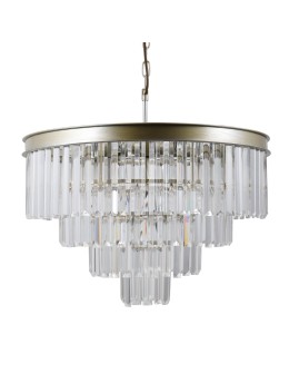 Italux Verdes 8xE14 Wisząca Złoty szampański PND-44372-8-CHMP-GLD