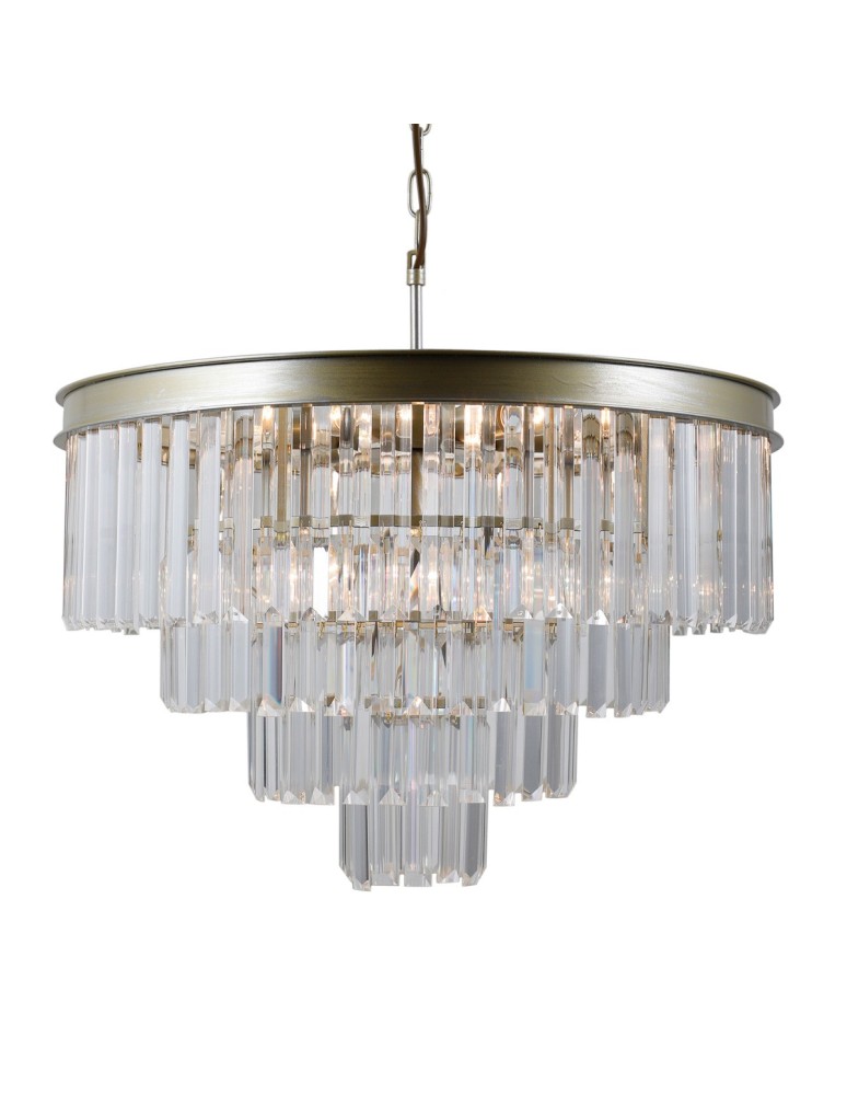 Glamour chandeliers - Italux Verdes 8xE14 Pendant Gold Champagne PND-44372-8-CHMP-GLD - product kolory-swiatla.pl 2