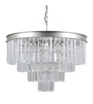 Glamour chandeliers - Italux Verdes 8xE14 Pendant Silver PND-44372-8A-SLVR-BRW. - product 1