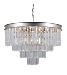 Glamour chandeliers - Italux Verdes 8xE14 Pendant Silver PND-44372-8A-SLVR-BRW. - product 2