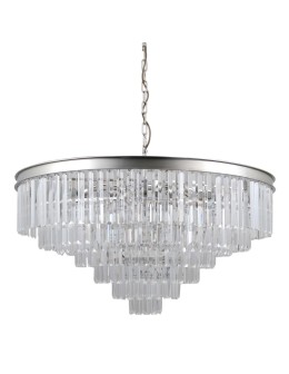 Italux Verdes 14xE14 Wisząca Srebrny PND-44372-14A-SLVR-BRW