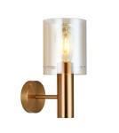 Wall lamps - Italux Sardo 1xE27 Brass Wall lamp WL-5581-1A-BRO+AMB - product 1