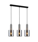Triple pendant lamps - Italux Sardo 3xE27 Pendant Satin Nickel PND-5581-3-SC+SG - product 1
