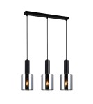 Triple pendant lamps - Italux Sardo 3xE27 Pendant Black PND-5581-3-BK+SG - product 1