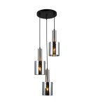 Loft pendant lamps - Italux Sardo 3xE27 Pendant Satin Nickel PND-5581-3A-SC+SG - product 1
