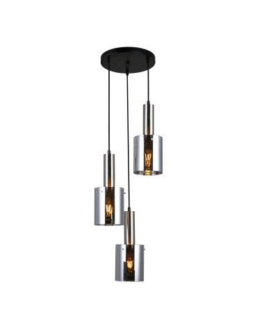 Italux Sardo 3xE27 Pendant Satin Nickel PND-5581-3A-SC+SG